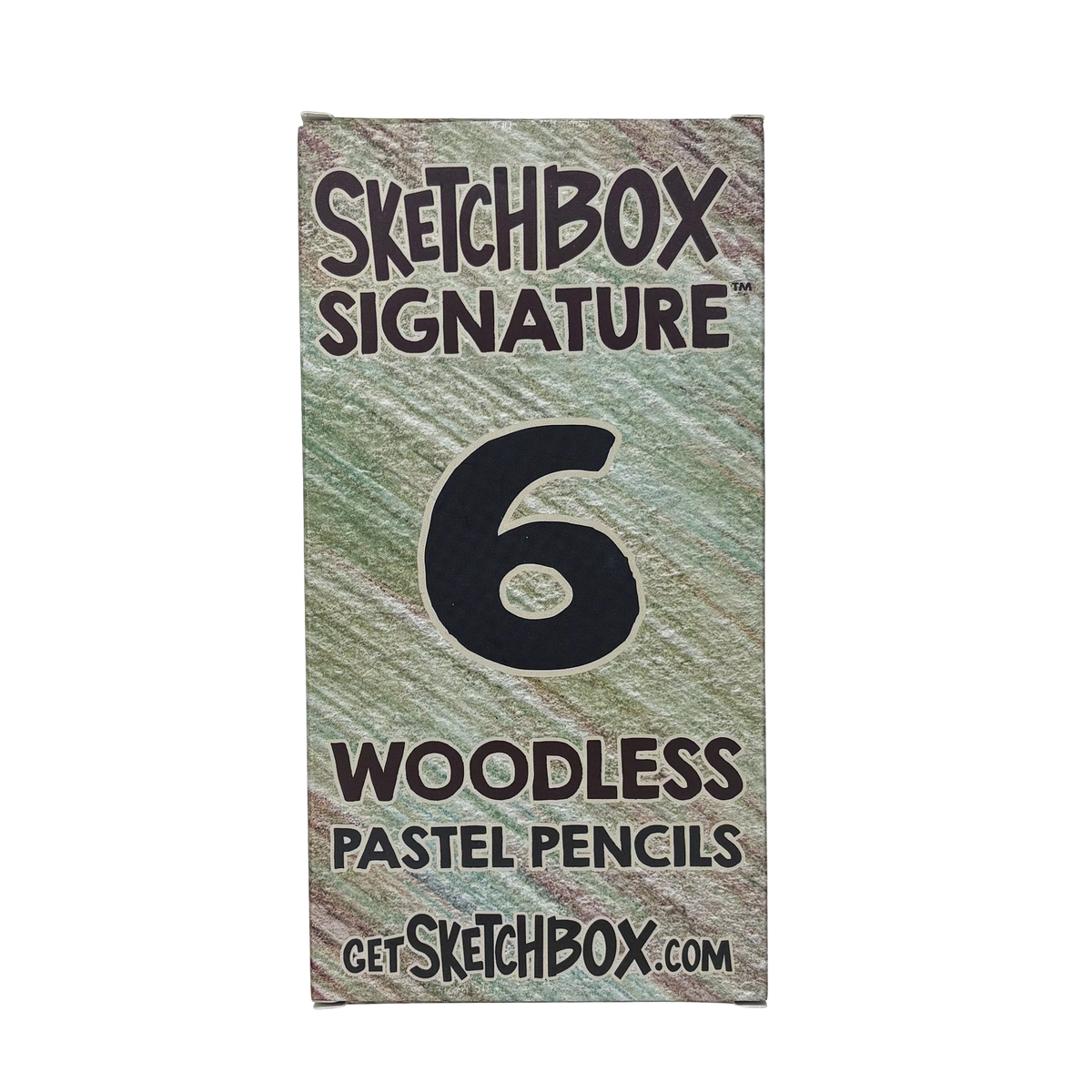 SketchBox Signature Woodless Pastel Pencils, 6 Set