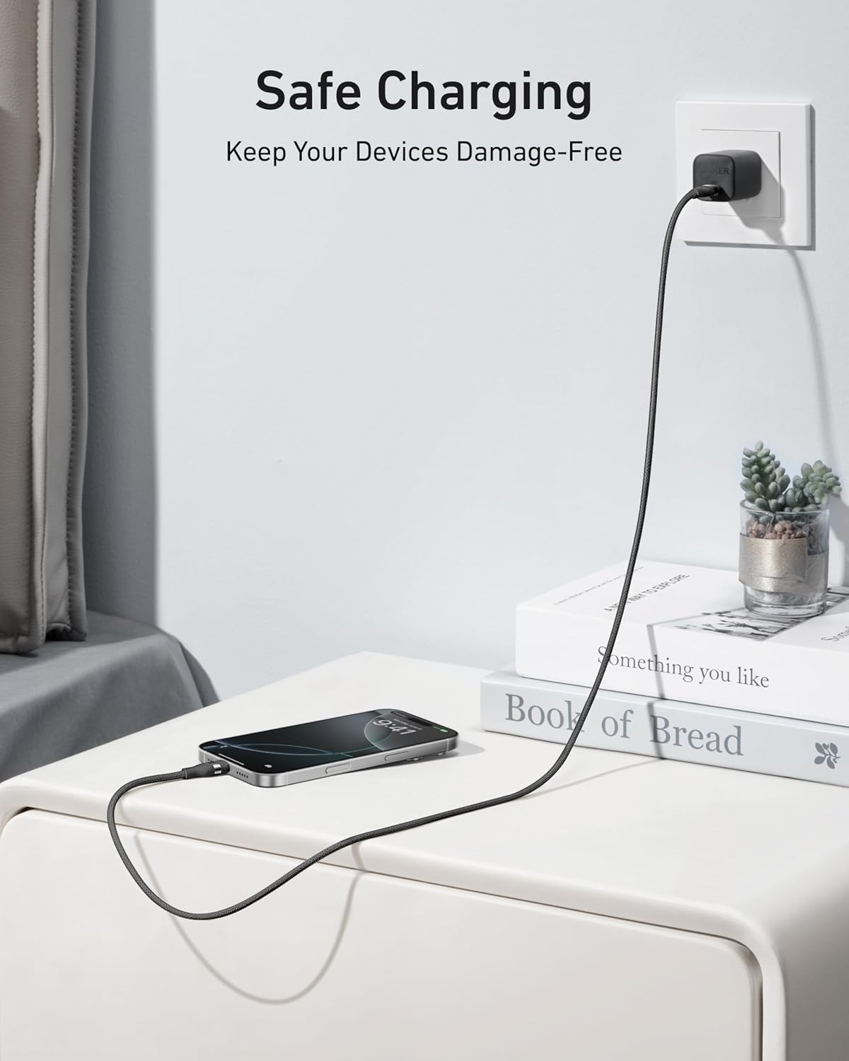 Anker | USB-C to USB-C Cable | 3 ft / 6 ft, 240W, Upcycled-Braided