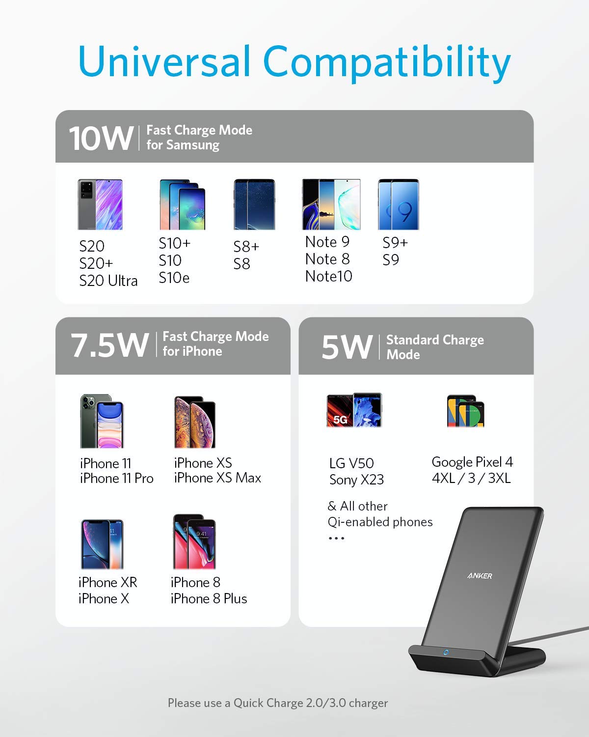 Anker | 313 Wireless Charger | Stand