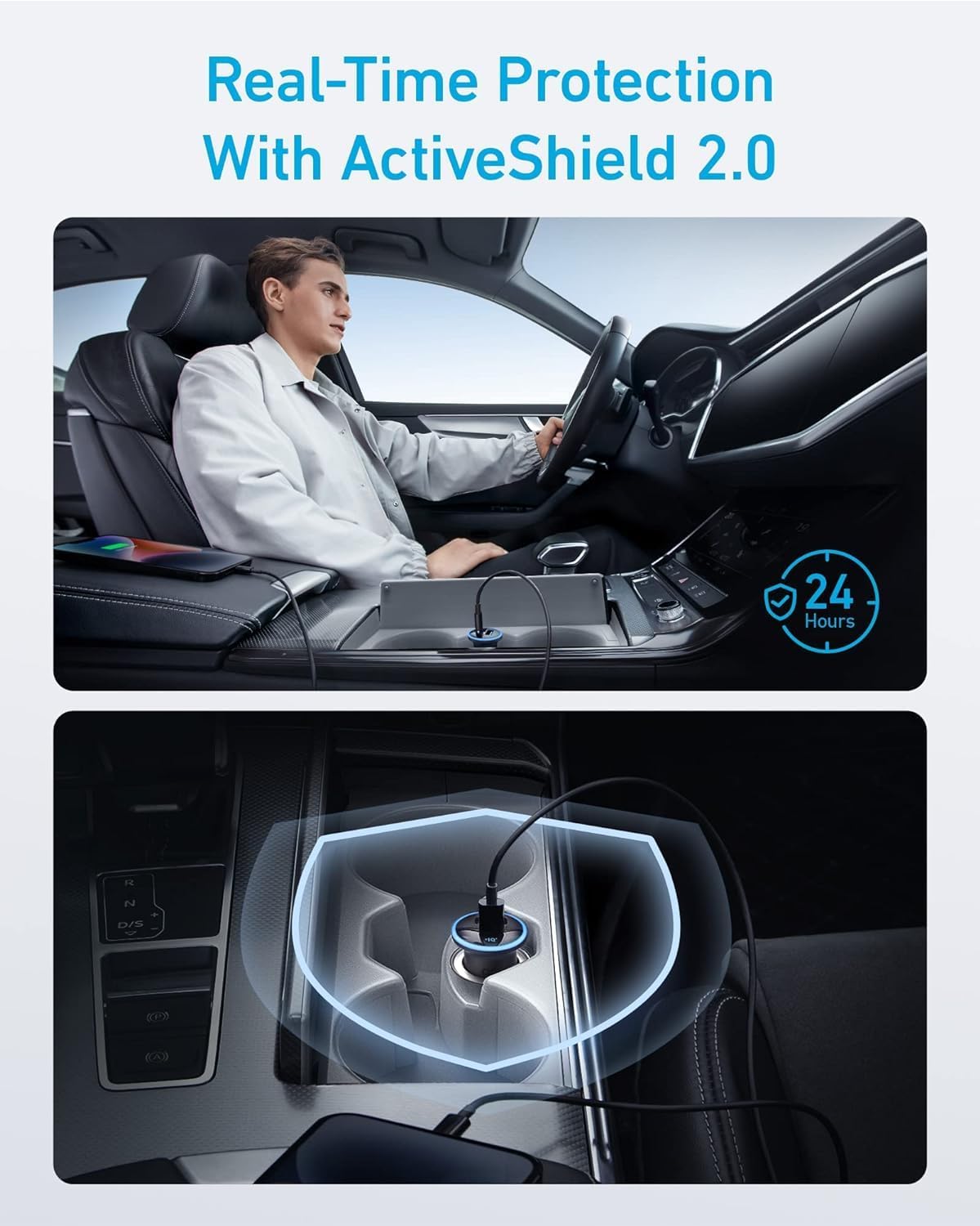 Anker | 323 Car Charger | 52.5W