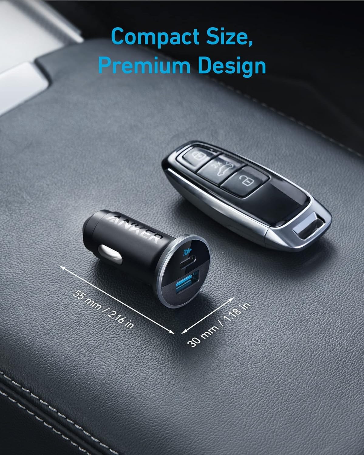 Anker | 323 Car Charger | 52.5W