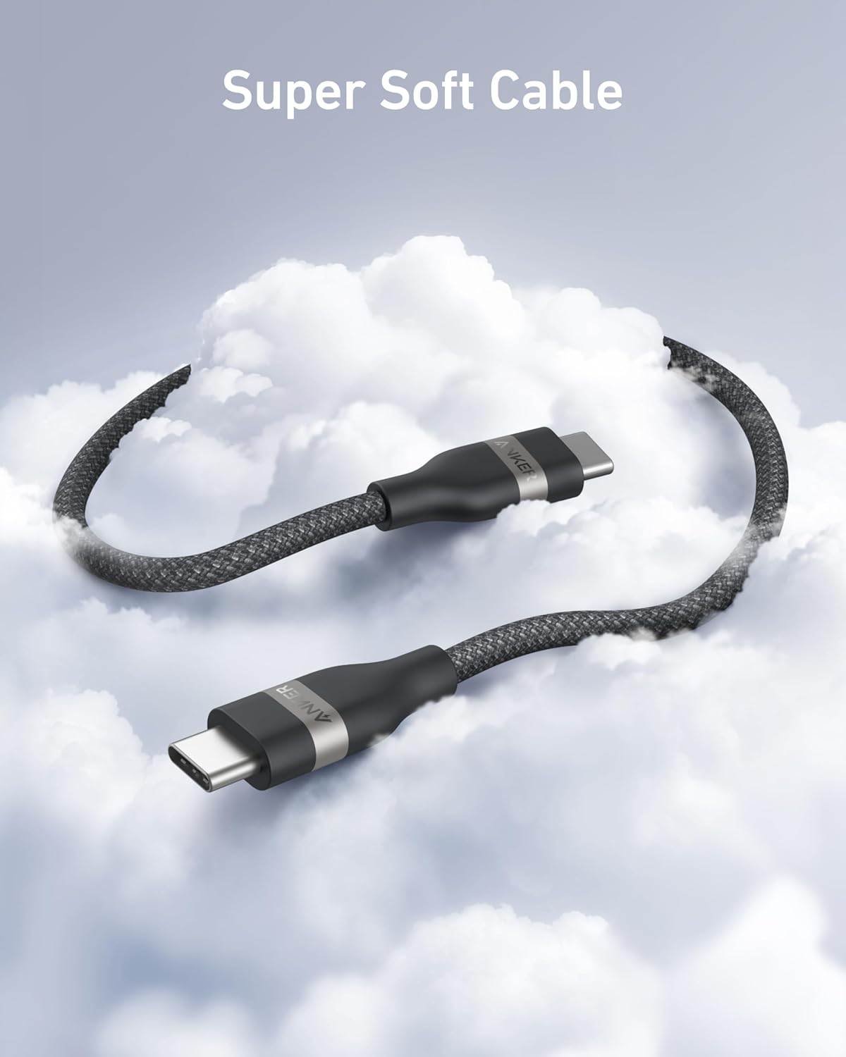 Anker | USB-C to USB-C Cable | 3 ft / 6 ft, 240W, Upcycled-Braided