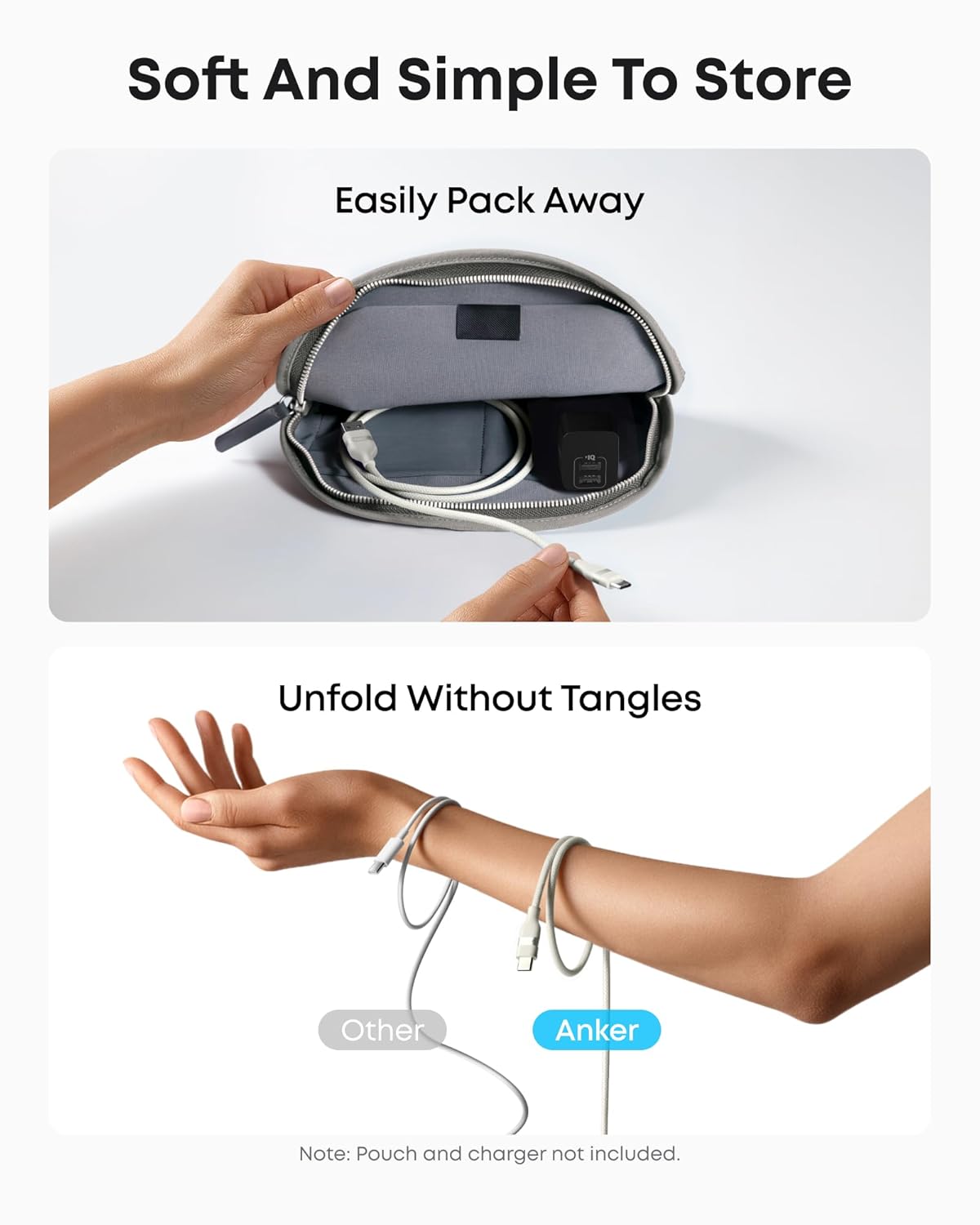 Anker | USB-A to USB-C Cable | 3 ft / 6 ft, Upcycled-Braided
