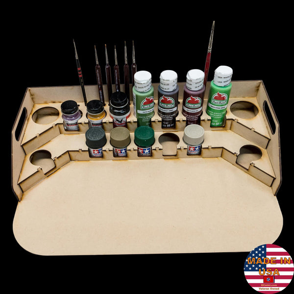 GCmini Painting Station for Tamiya & Polly Scale, 36mm, 14 Bottles