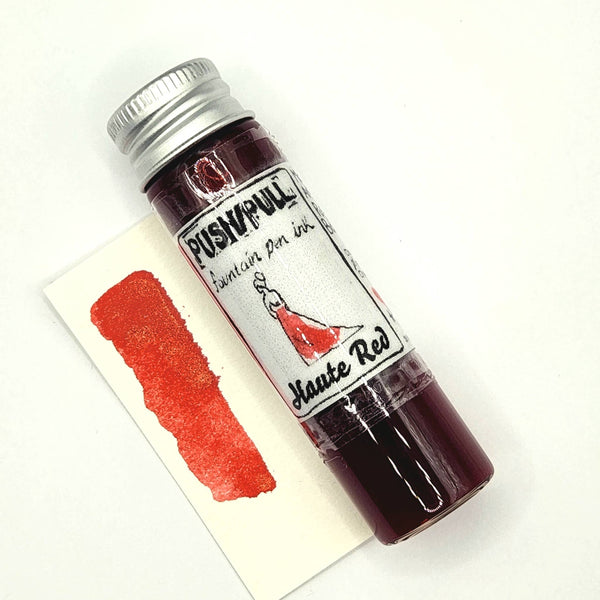 Push/Pull Haute Red fountain pen ink, 20 ml vial