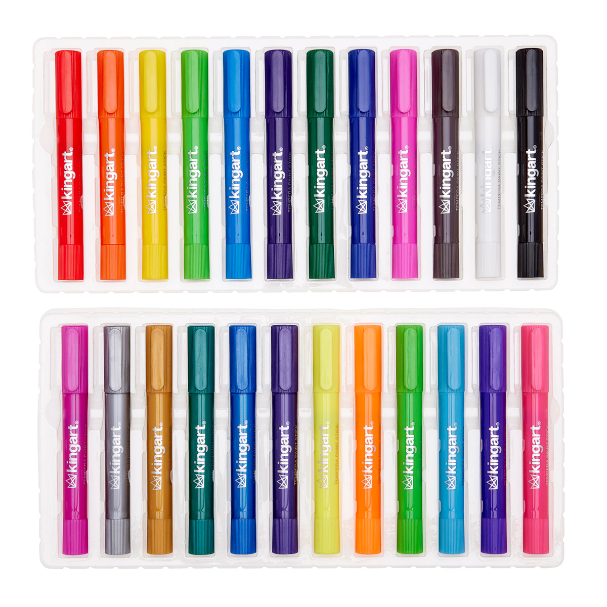 KINGART Tempera Paint Thin Sticks, 24 Colors, view 7 of 15