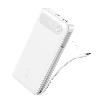 Anker | Power Bank | 20K, 87W, Built-In USB-C Cable