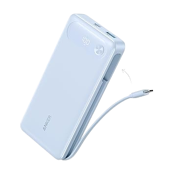 Anker | Power Bank | 20K, 87W, Built-In USB-C Cable
