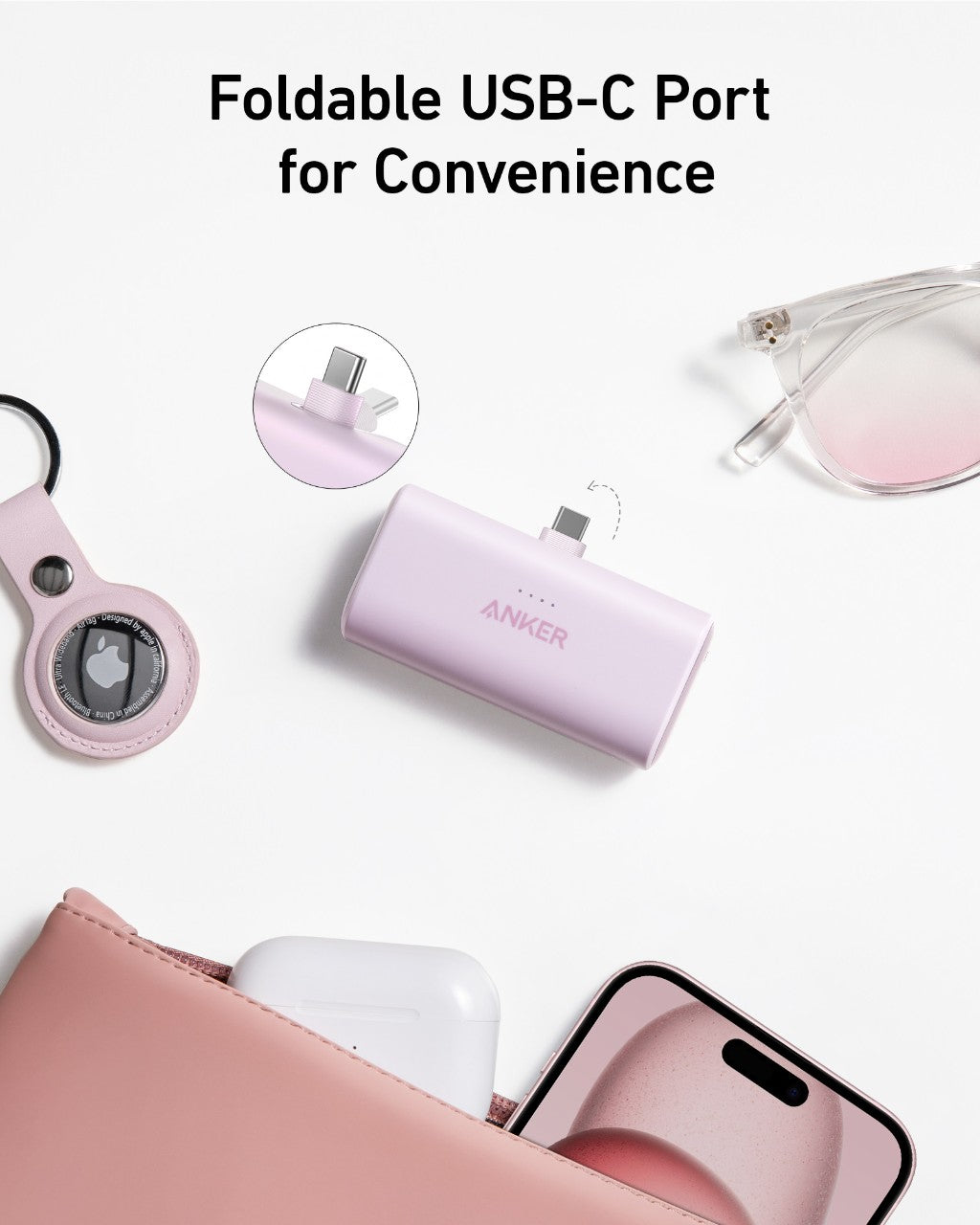 Anker | Nano Power Bank | 22.5W, Built-In USB-C Connector
