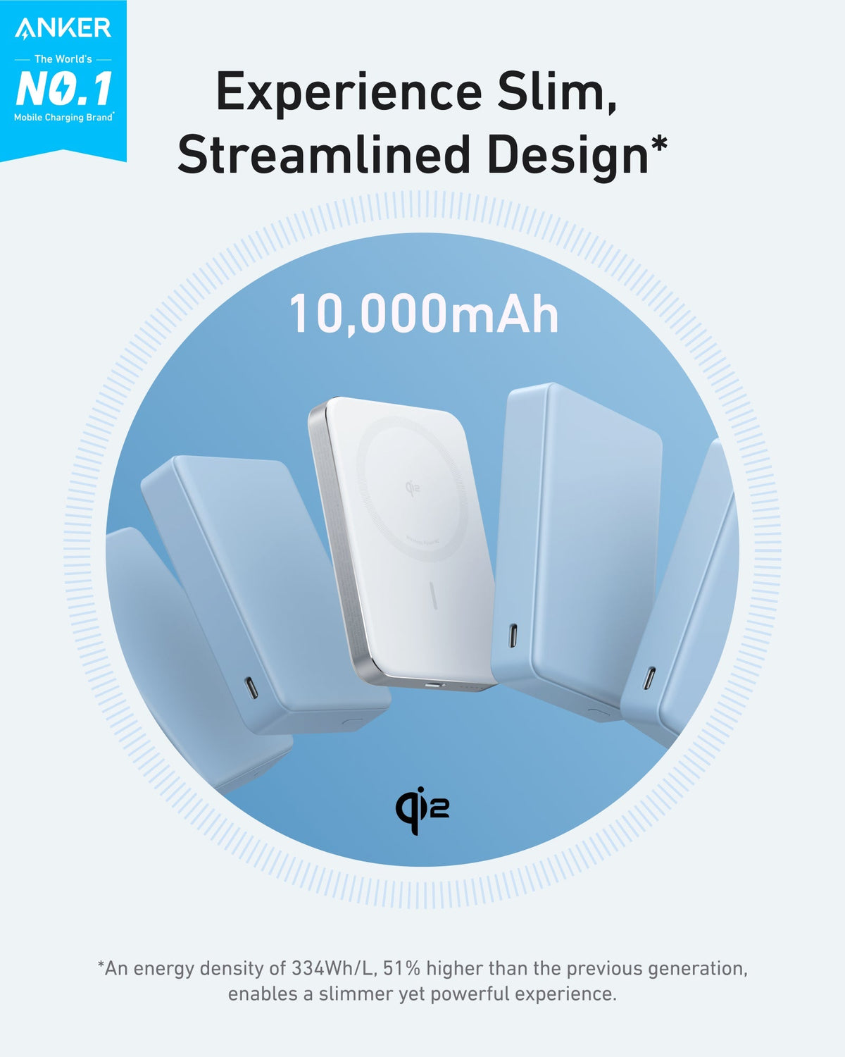 Anker | MagGo Power Bank | 10K, Slim