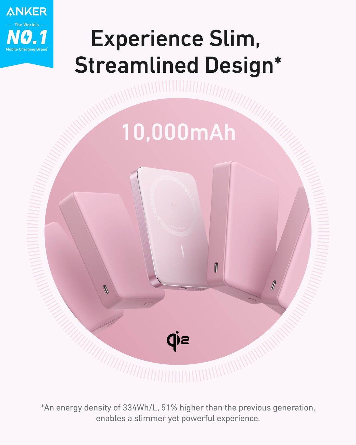 Anker | MagGo Power Bank | 10K, Slim