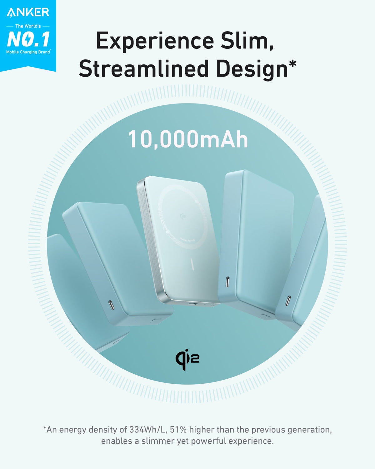 Anker | MagGo Power Bank | 10K, Slim