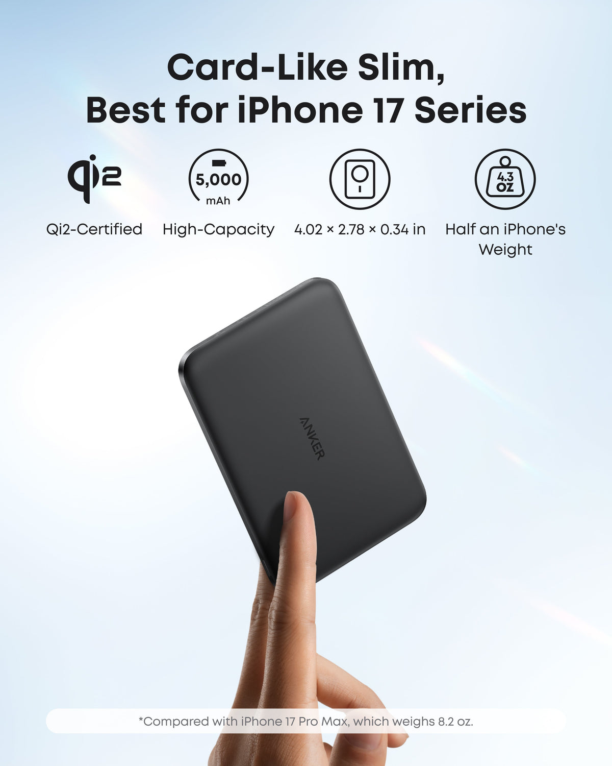 Anker | Nano Power Bank | 5K, MagGo, Slim