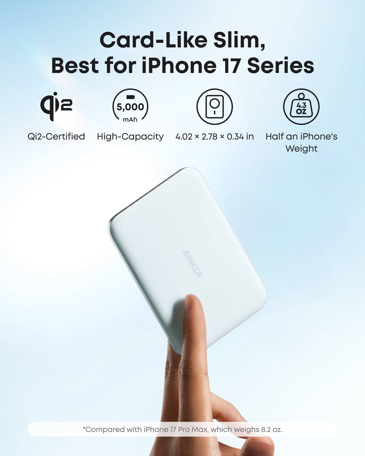 Anker | Nano Power Bank | 5K, MagGo, Slim