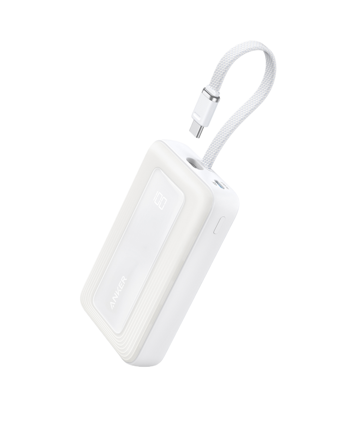 Anker | Zolo Power Bank | 10K, 30W, Built-In USB-C Cable