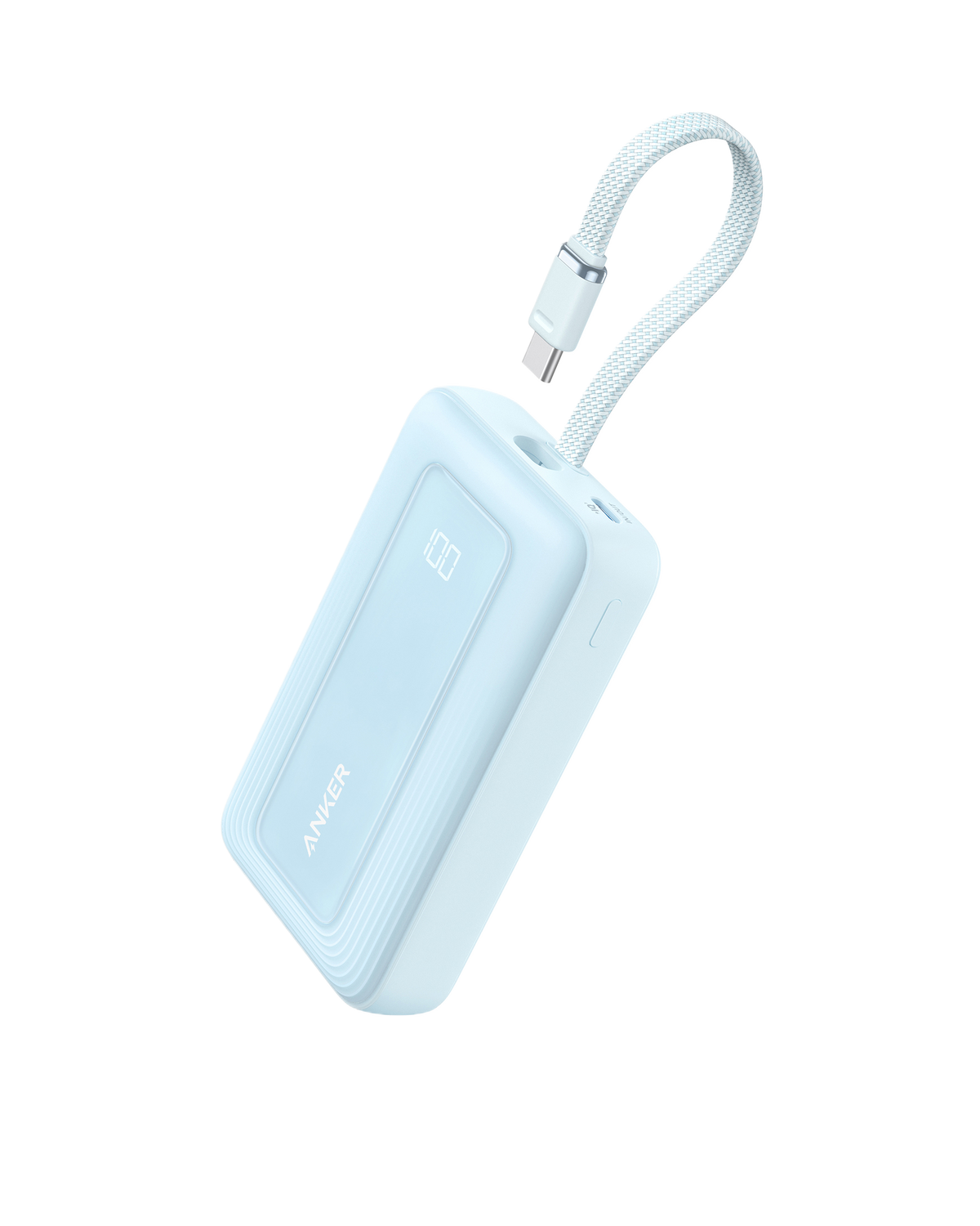 Anker | Zolo Power Bank | 10K, 30W, Built-In USB-C Cable