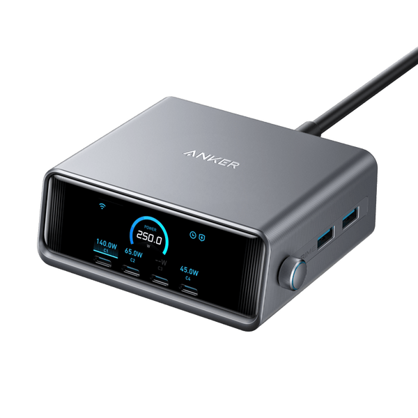 Anker Prime Charger, 250W, 6 Ports, GaNPrime