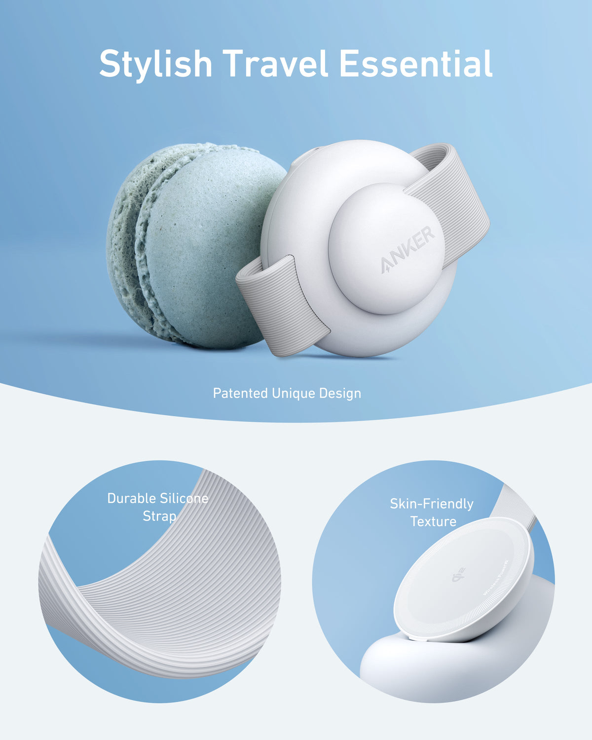 Anker | MagGo Wireless Charging Station | 3-in-1, Foldable Pad