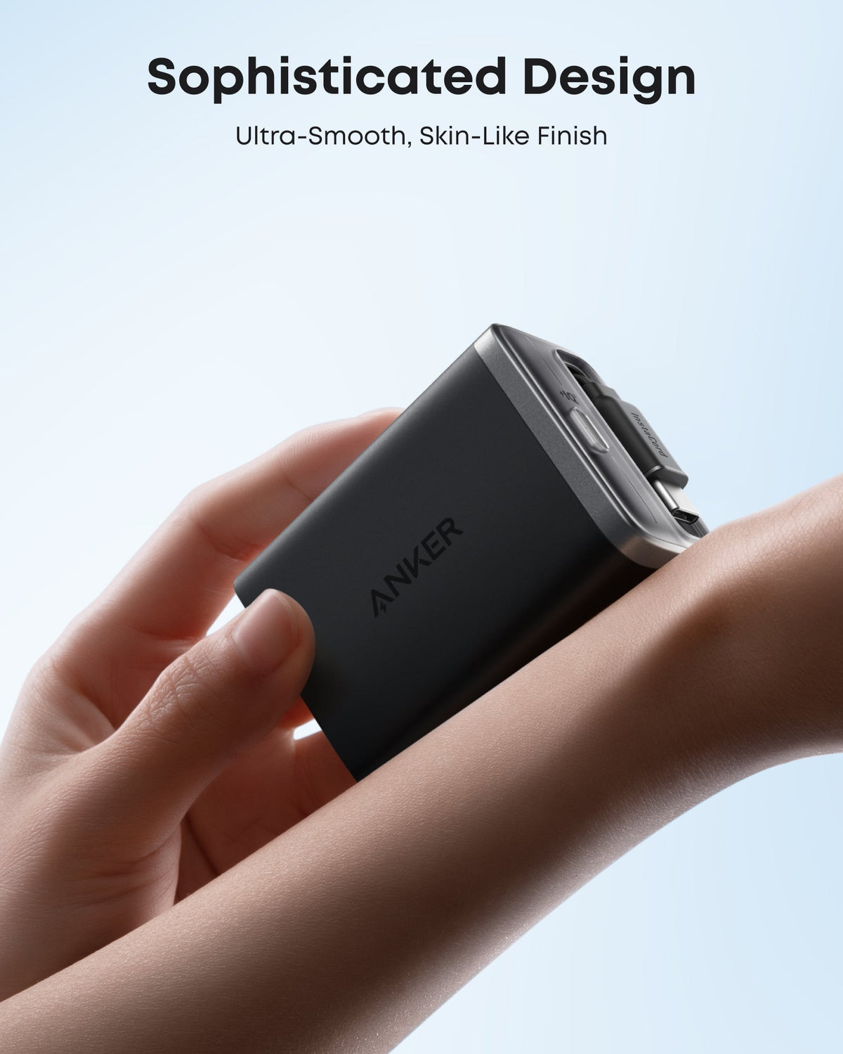 Anker | Nano Charger | 35W, Built-In Retractable USB-C Cable