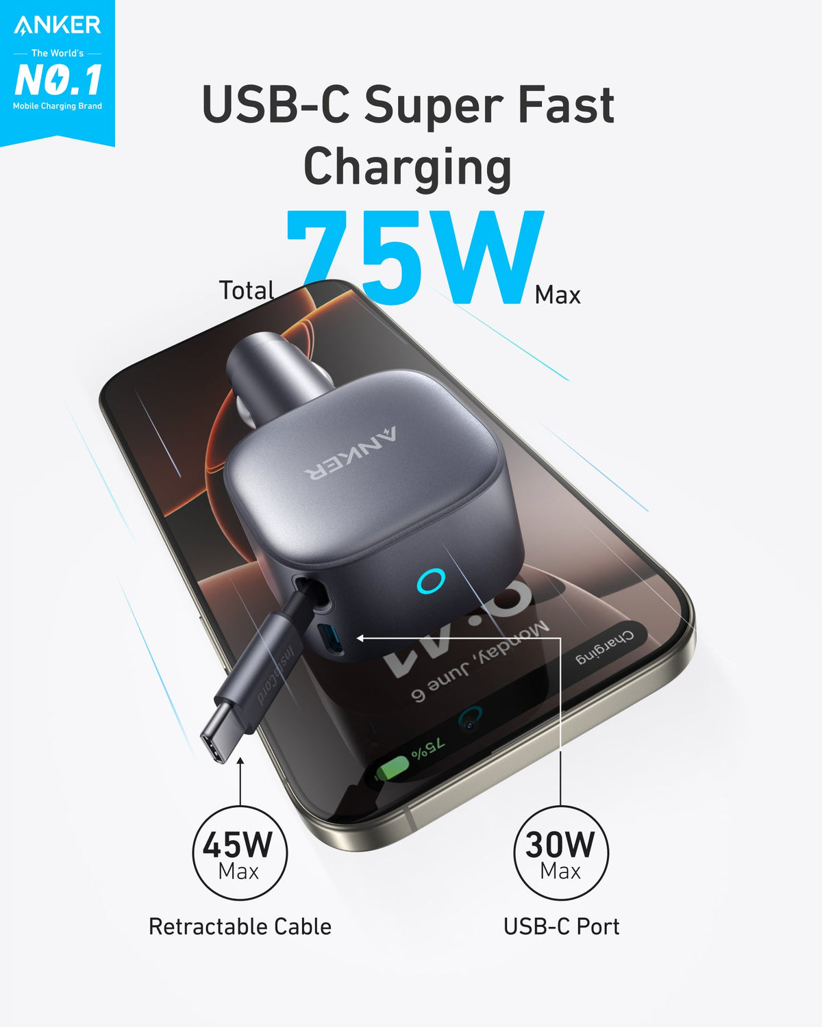 Anker | Nano 75W Car Charger