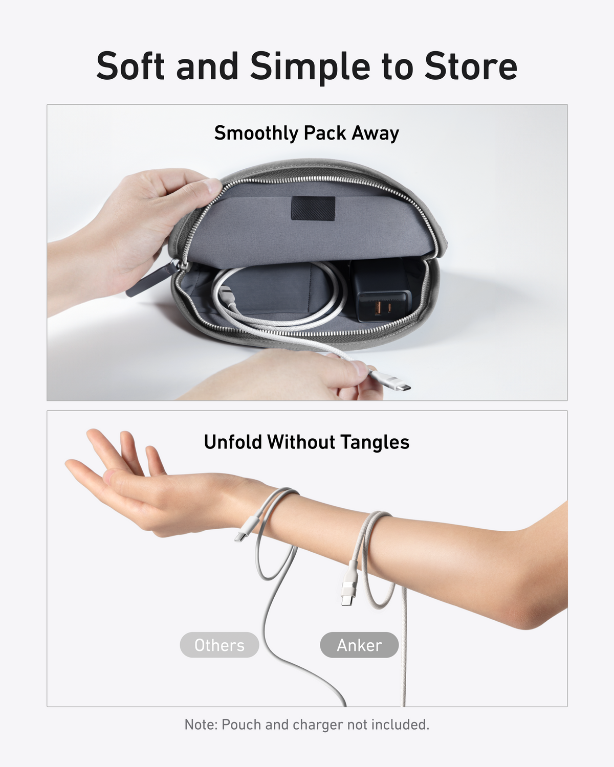 Anker | USB-C to USB-C Cable | 3 ft / 6 ft, 240W, Upcycled-Braided