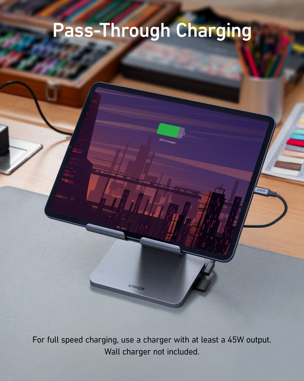 Anker | 551 USB-C Hub | 8-in-1, Tablet Stand