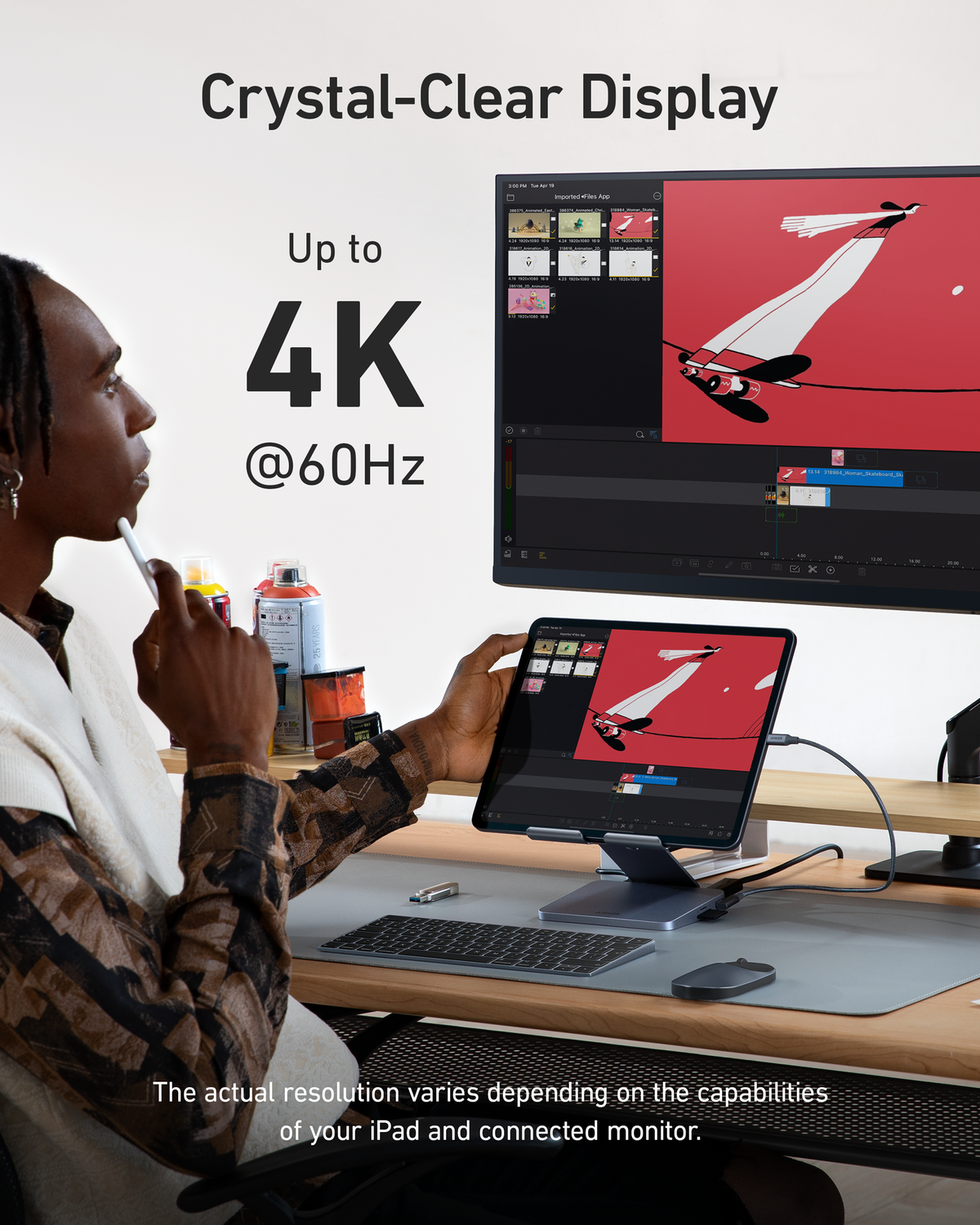Anker | 551 USB-C Hub | 8-in-1, Tablet Stand