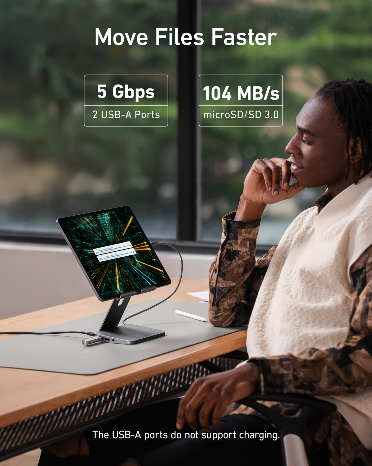 Anker | 551 USB-C Hub | 8-in-1, Tablet Stand