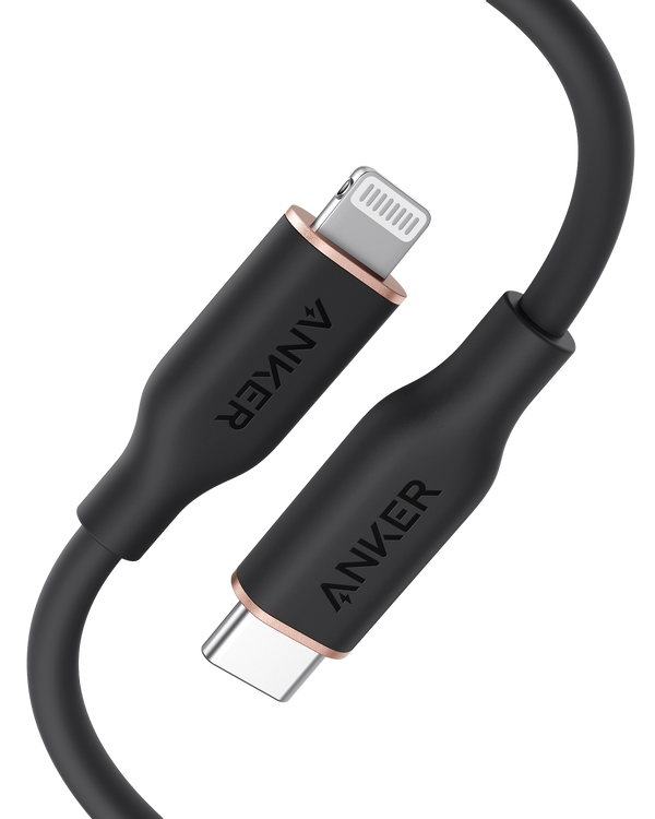 Anker 641 USB-C to Lightning Cable, Flow, 3 ft Silicone