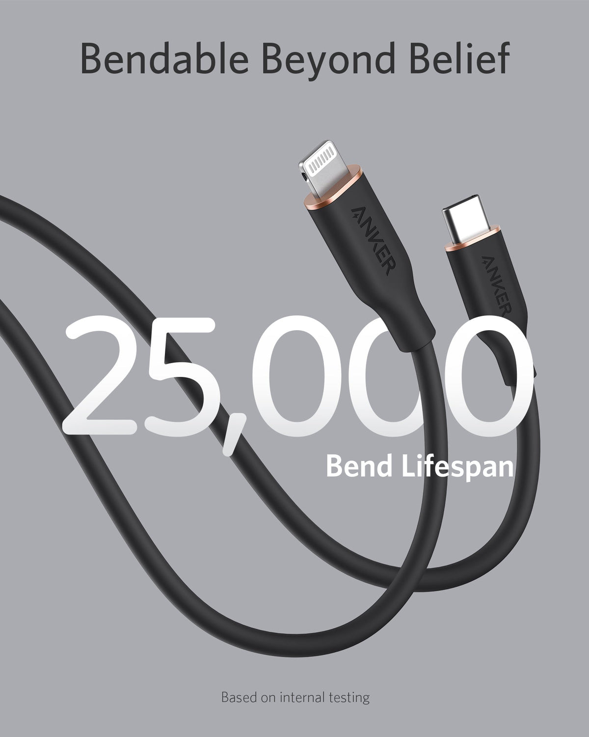 Anker | 641 USB-C to Lightning Cable | Flow, 3 ft Silicone
