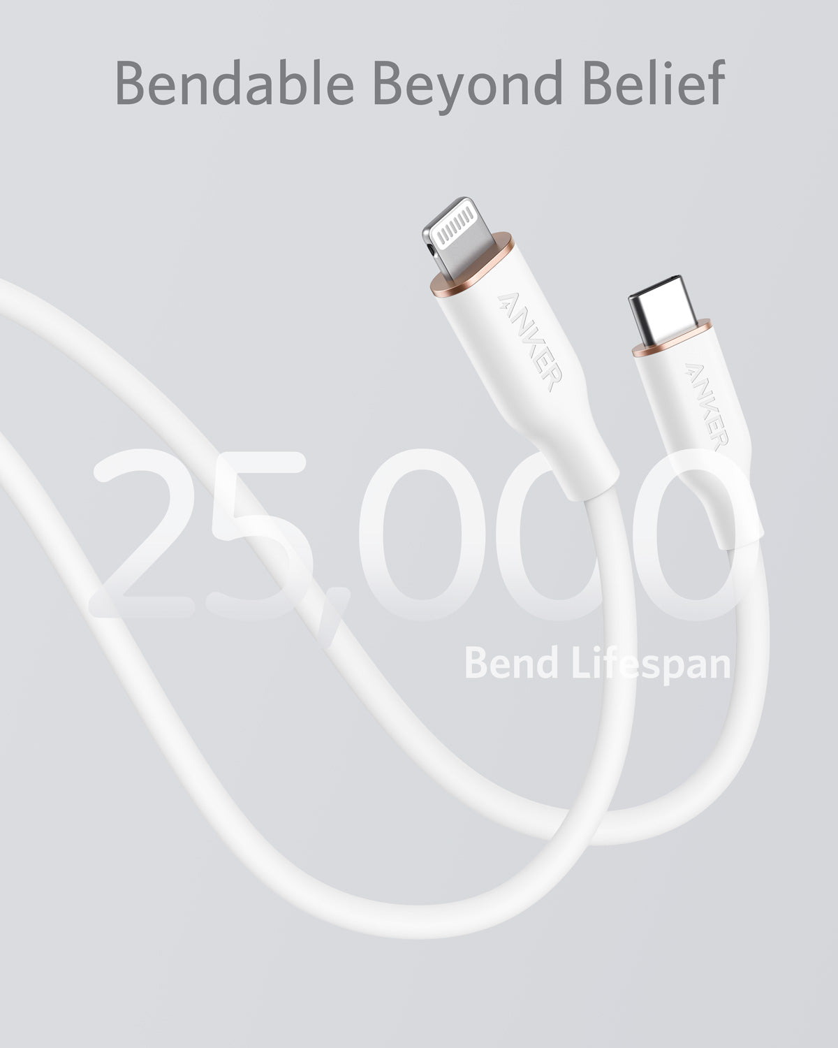 Anker | 641 USB-C to Lightning Cable | Flow, 3 ft Silicone