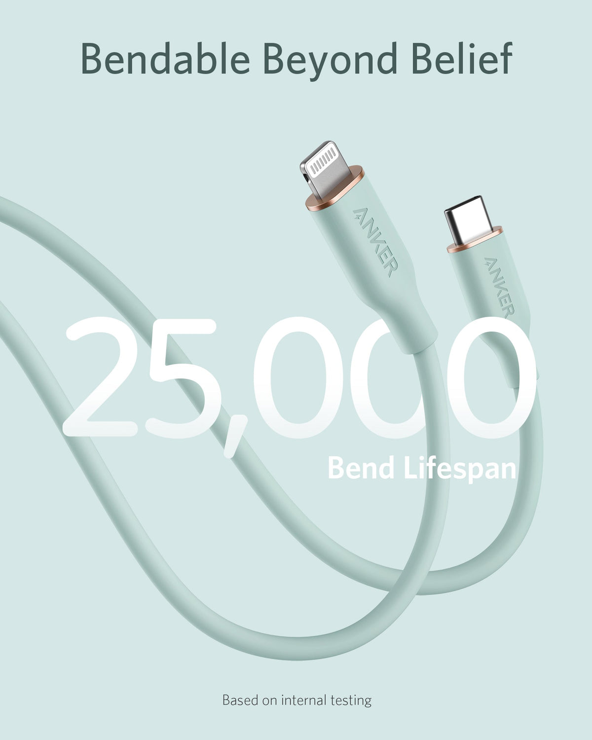 Anker | 641 USB-C to Lightning Cable | Flow, 3 ft Silicone