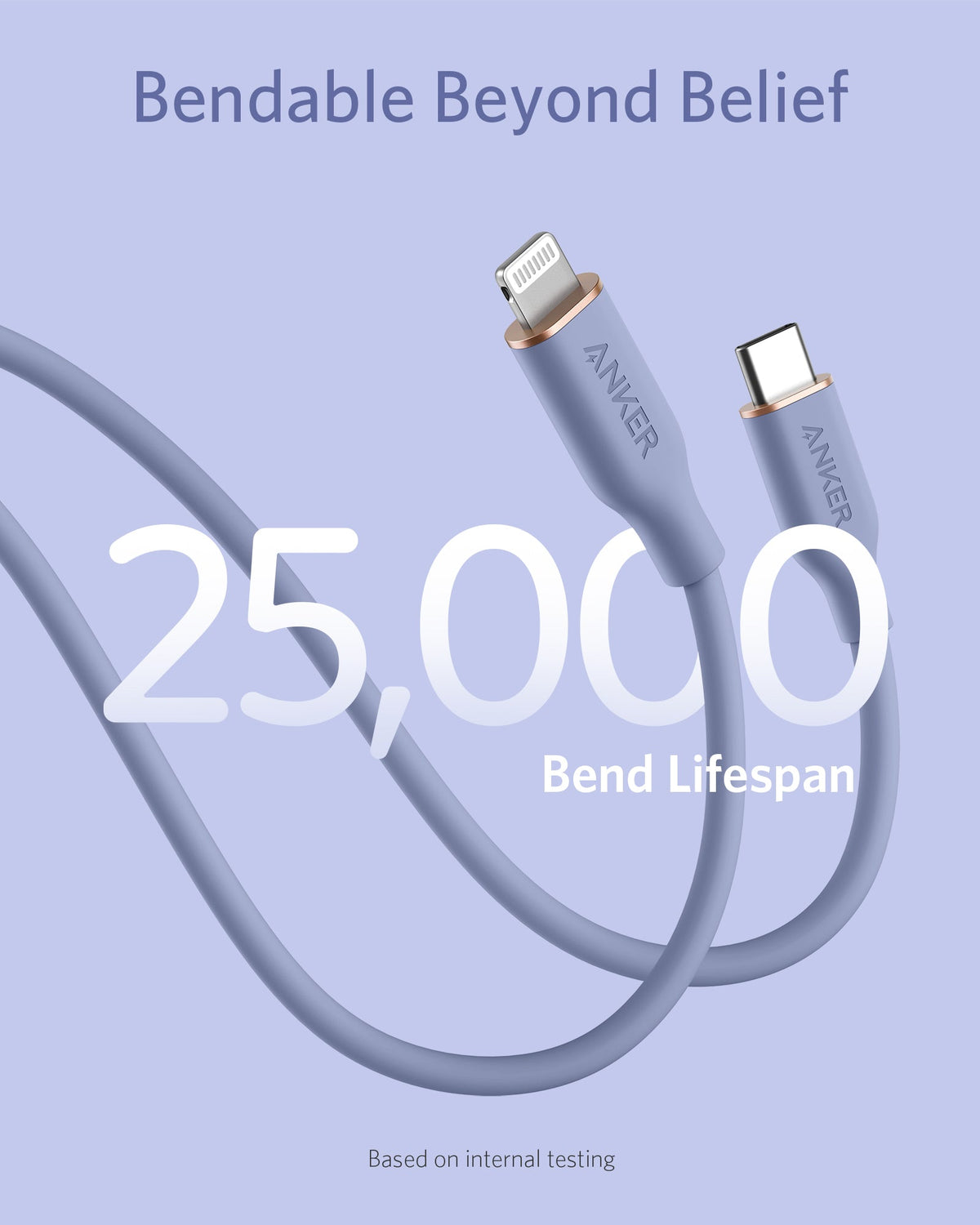 Anker | 641 USB-C to Lightning Cable | Flow, 3 ft Silicone