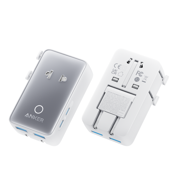 Anker Nano Travel Adapter, 5-in-1, 20W, 1-Pack