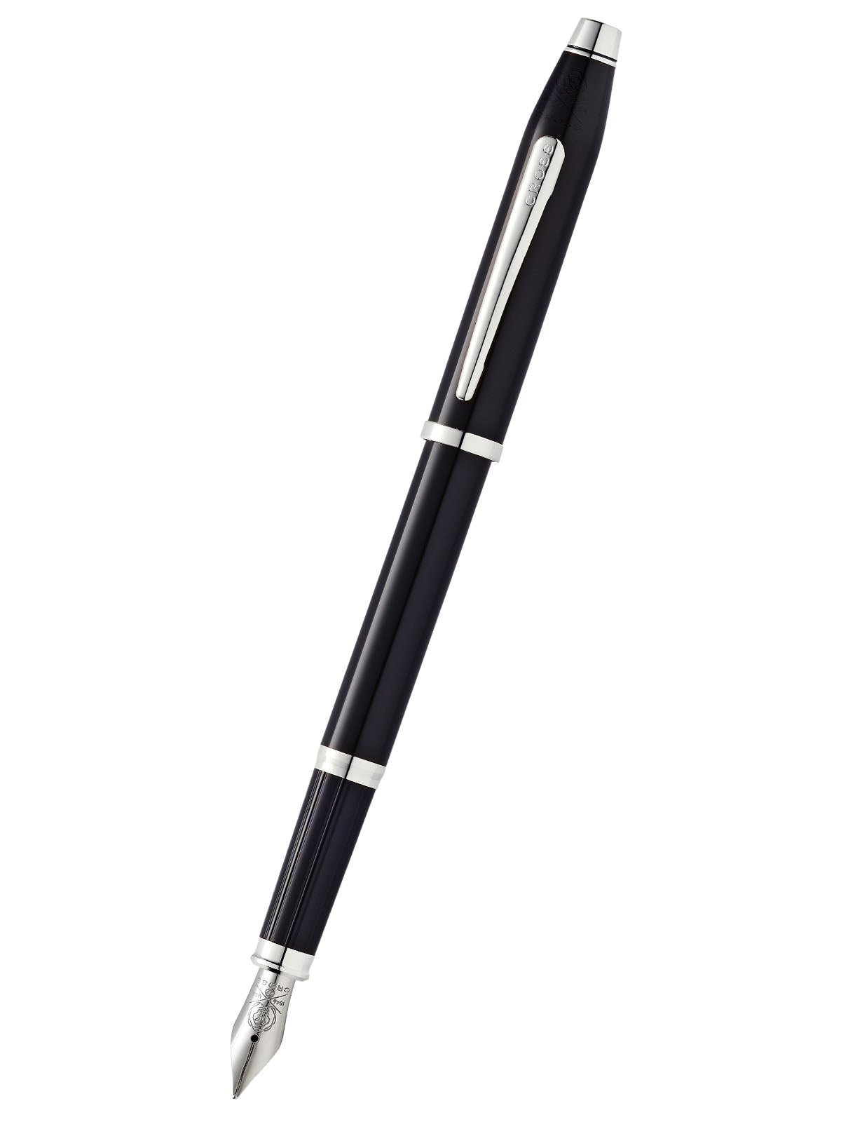 Cross Century II Fountain Pen, Black Lacquer, Medium Nib