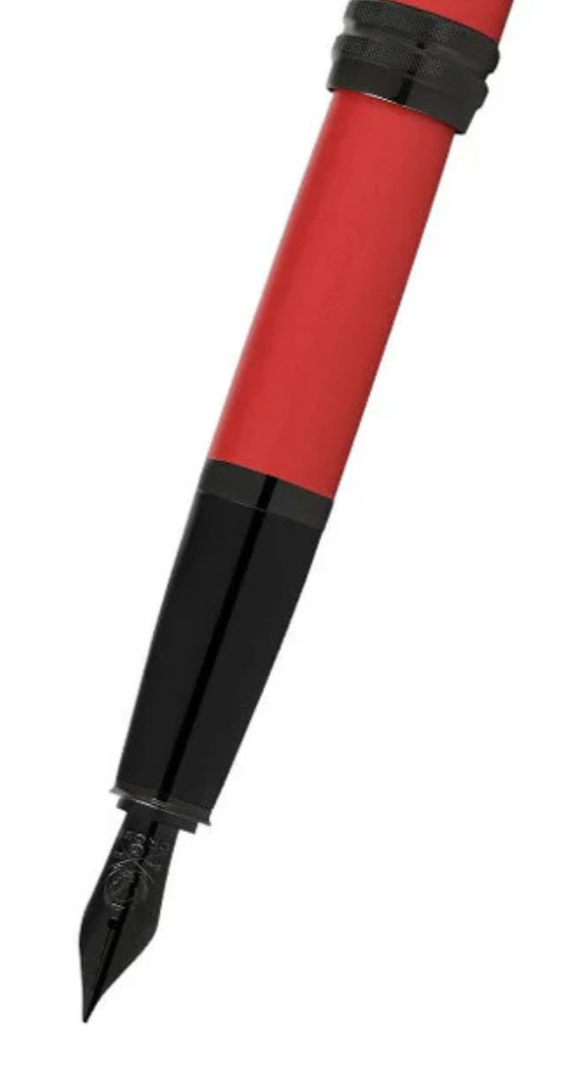Cross | Bailey Fountain Pen | Matte Red Lacquer, Medium Nib