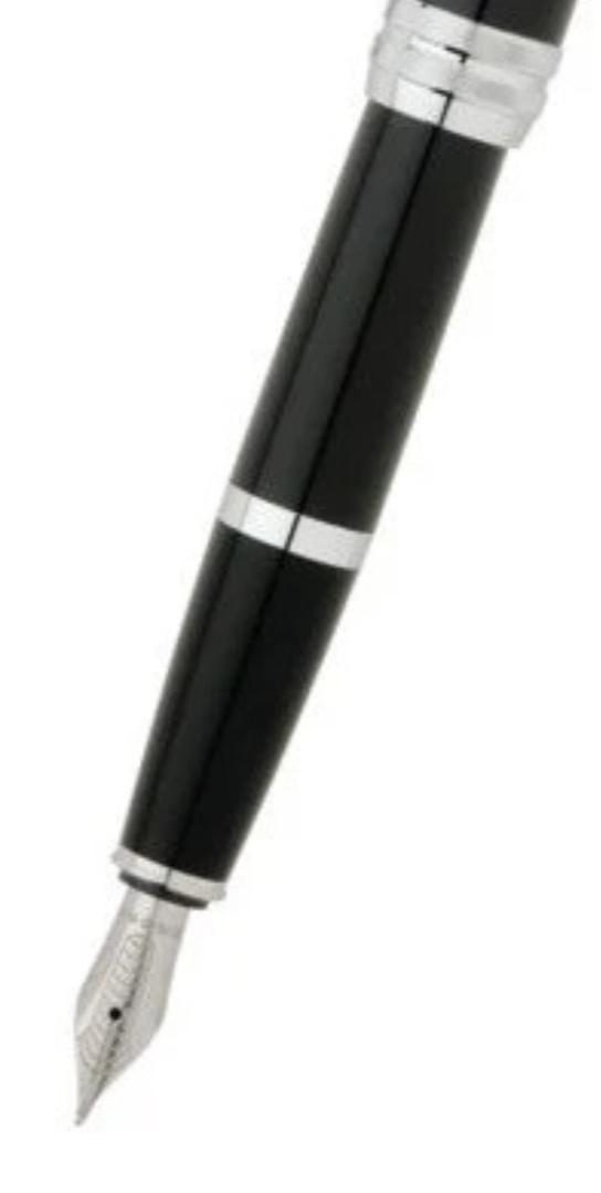 Cross | Bailey Fountain Pen | Black Lacquer, Medium Nib