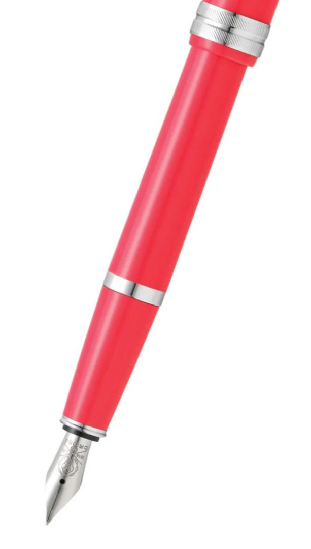 Cross | Bailey Light Fountain Pen | Polished Coral Resin, Extra-Fine Nib