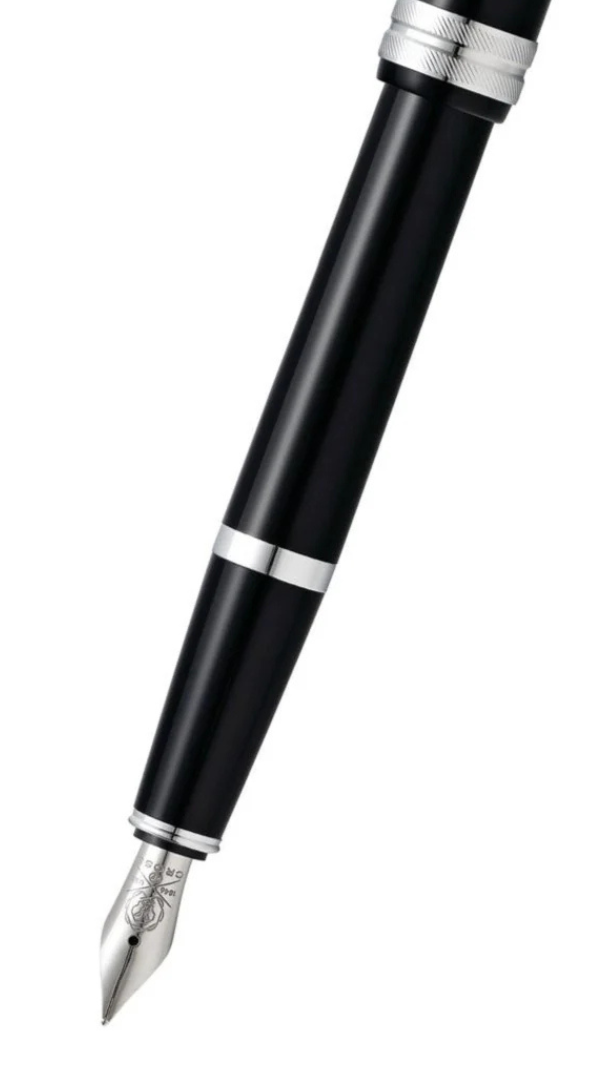 Cross | Bailey Light Fountain Pen | Polished Black Resin, Fine Nib