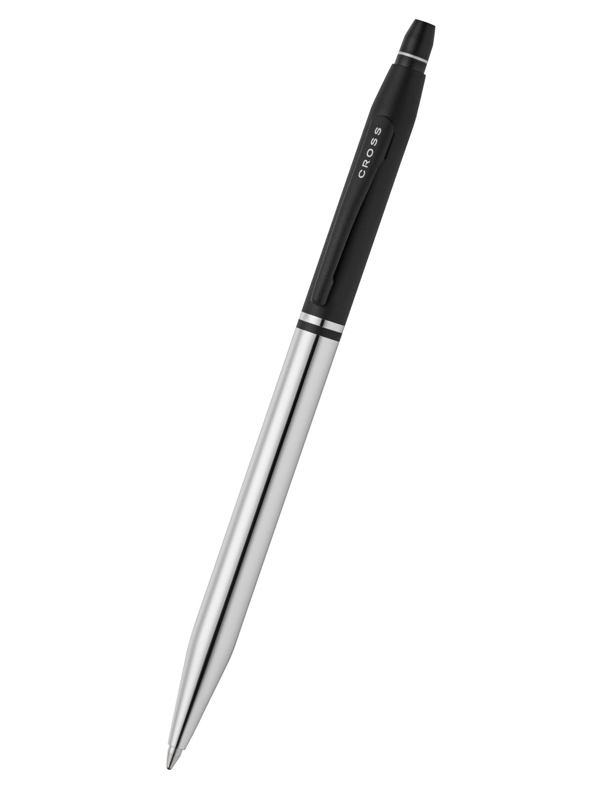 Cross Click Ballpoint Pen, Tuxedo Chrome