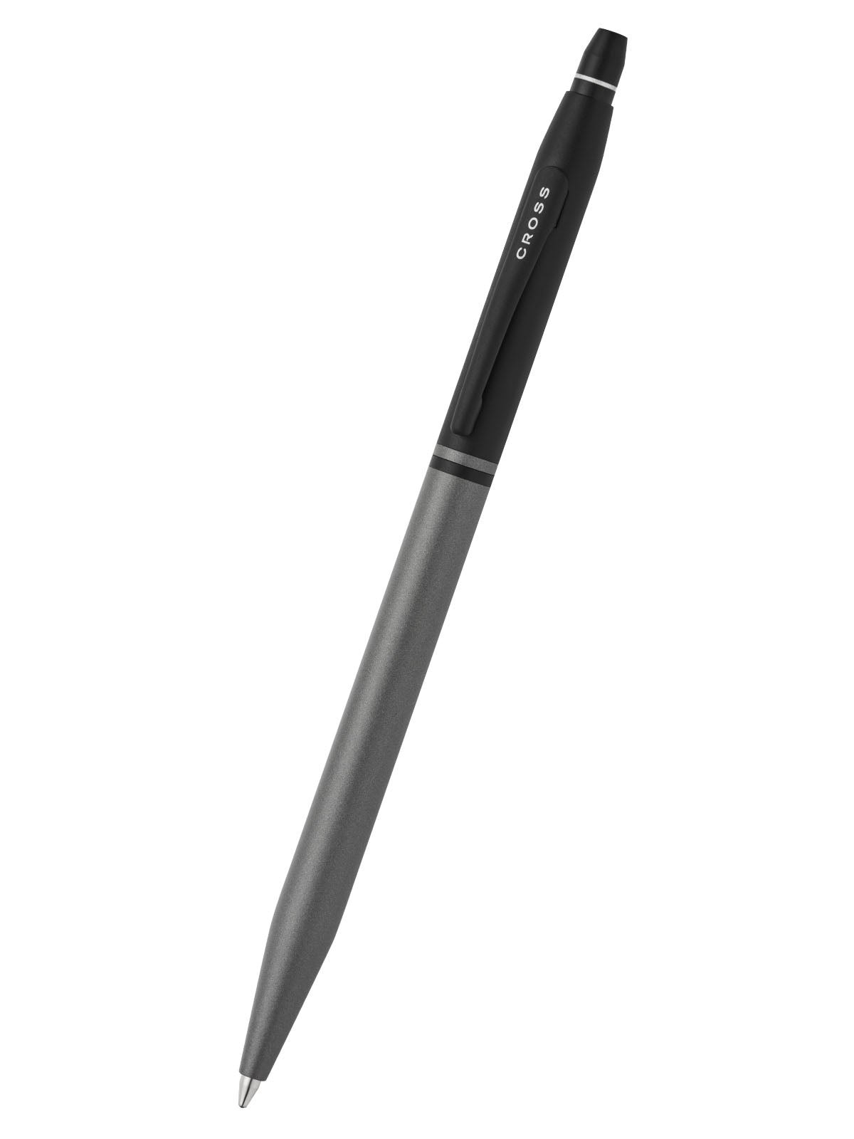 Cross Click Ballpoint Pen, Tuxedo Satin Metallic Gray