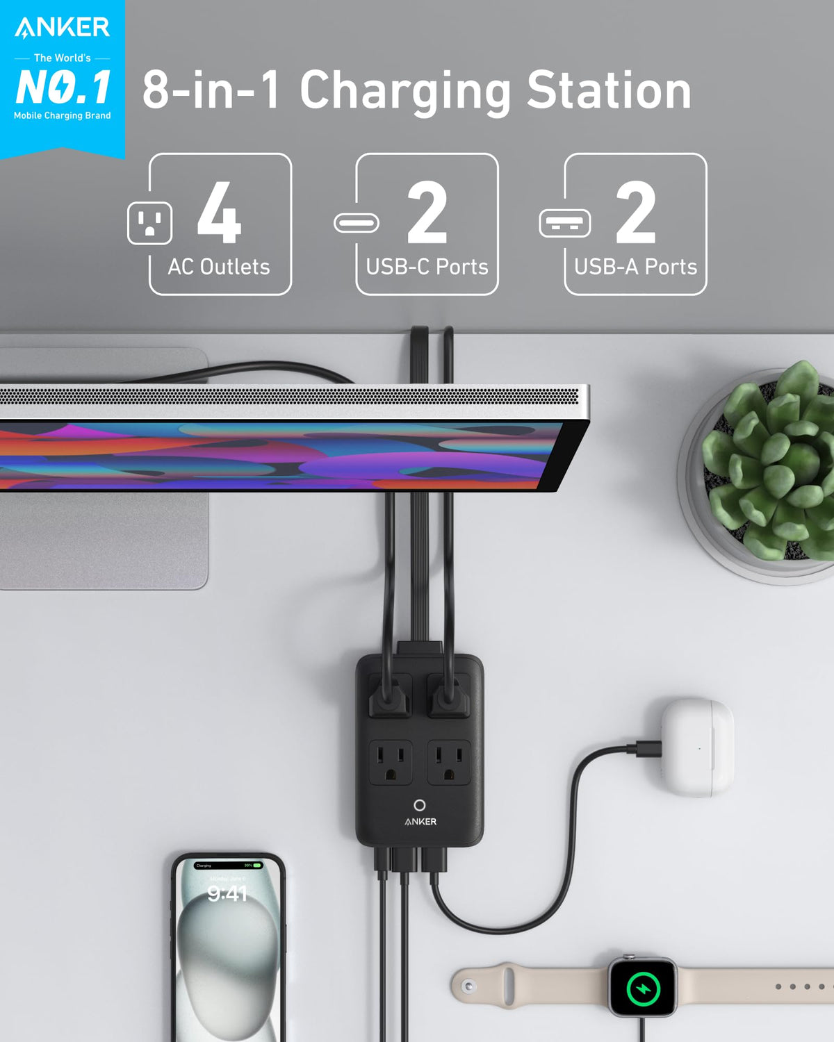 Anker | Charging Station | 8-in-1, 20W