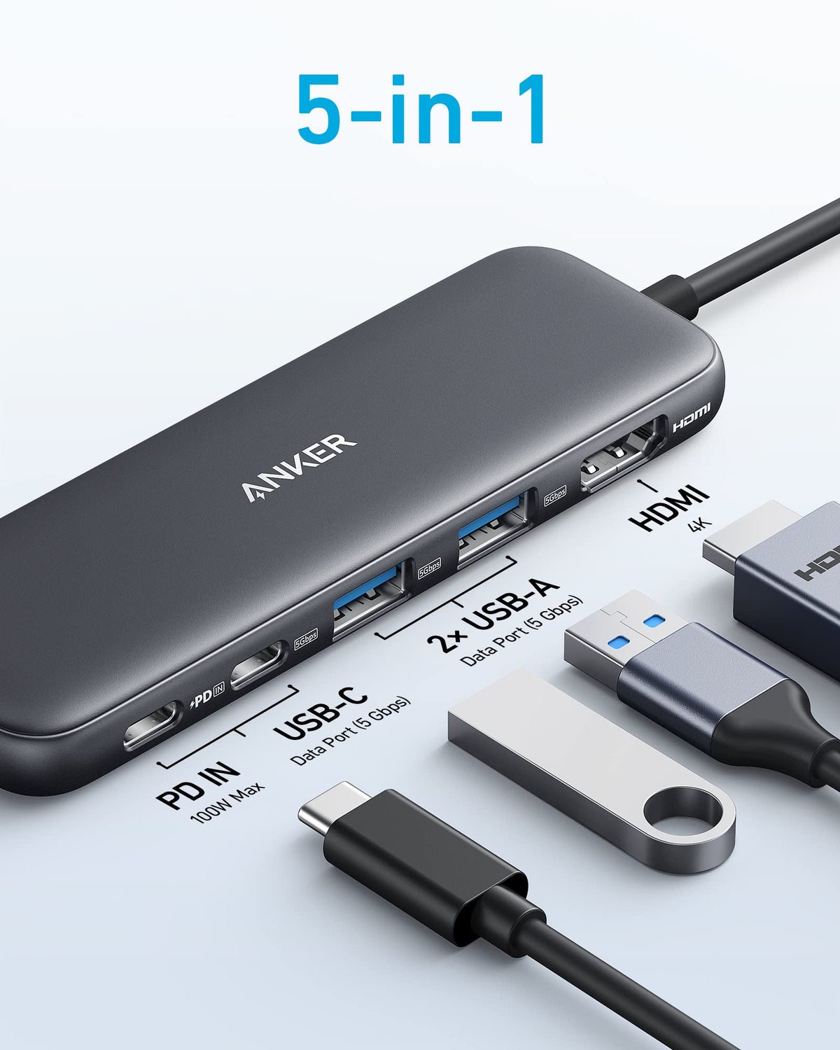 Anker | 332 USB-C Hub | 5-in-1