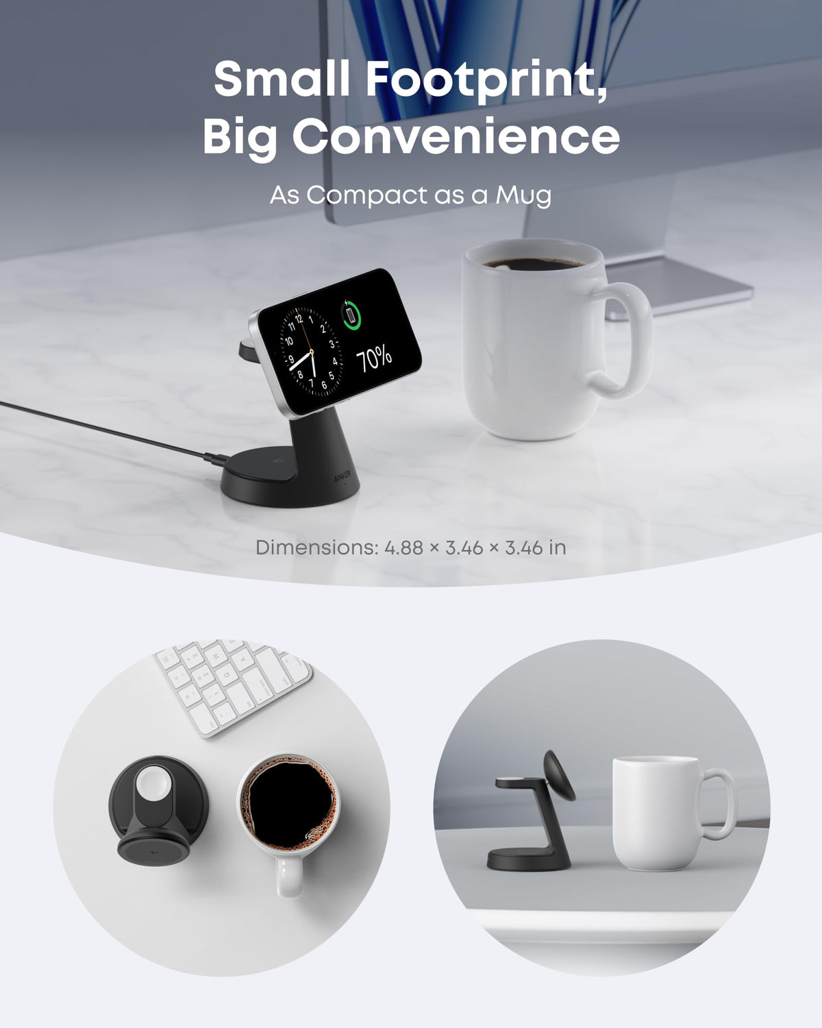 Anker | MagGo Wireless Charging Station | 3-in-1, Dock Stand