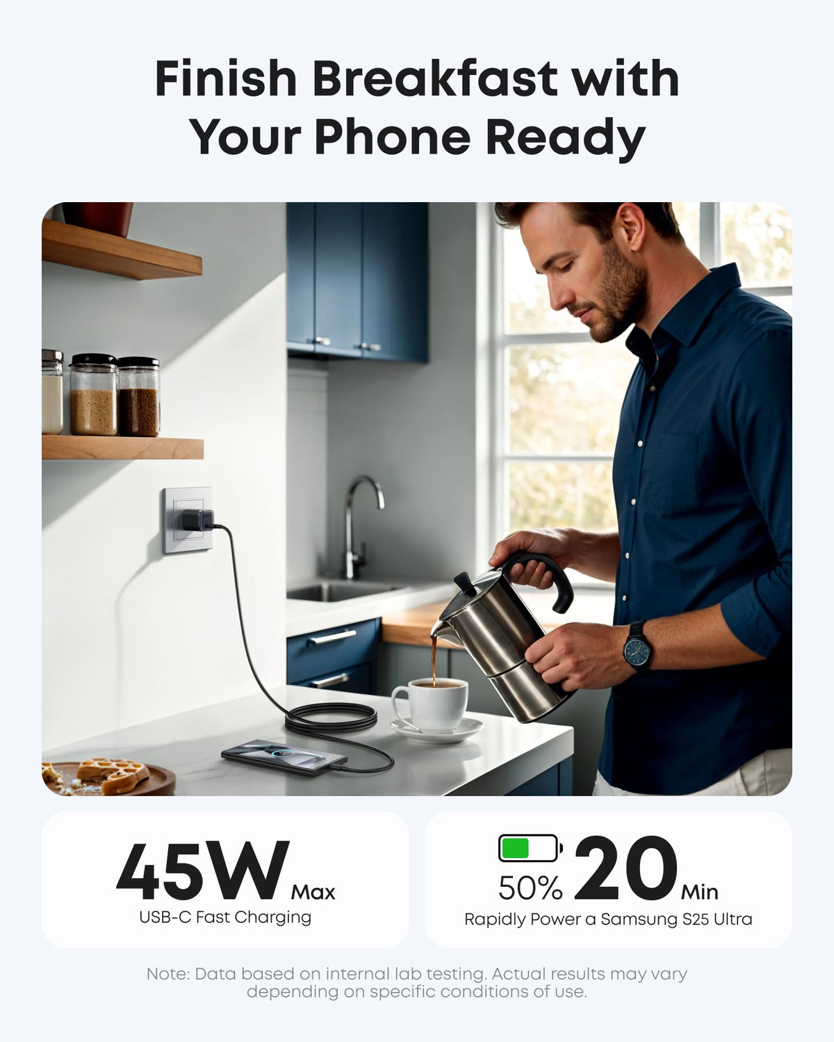 Anker | Nano Charger with USB-C Cable | 45W