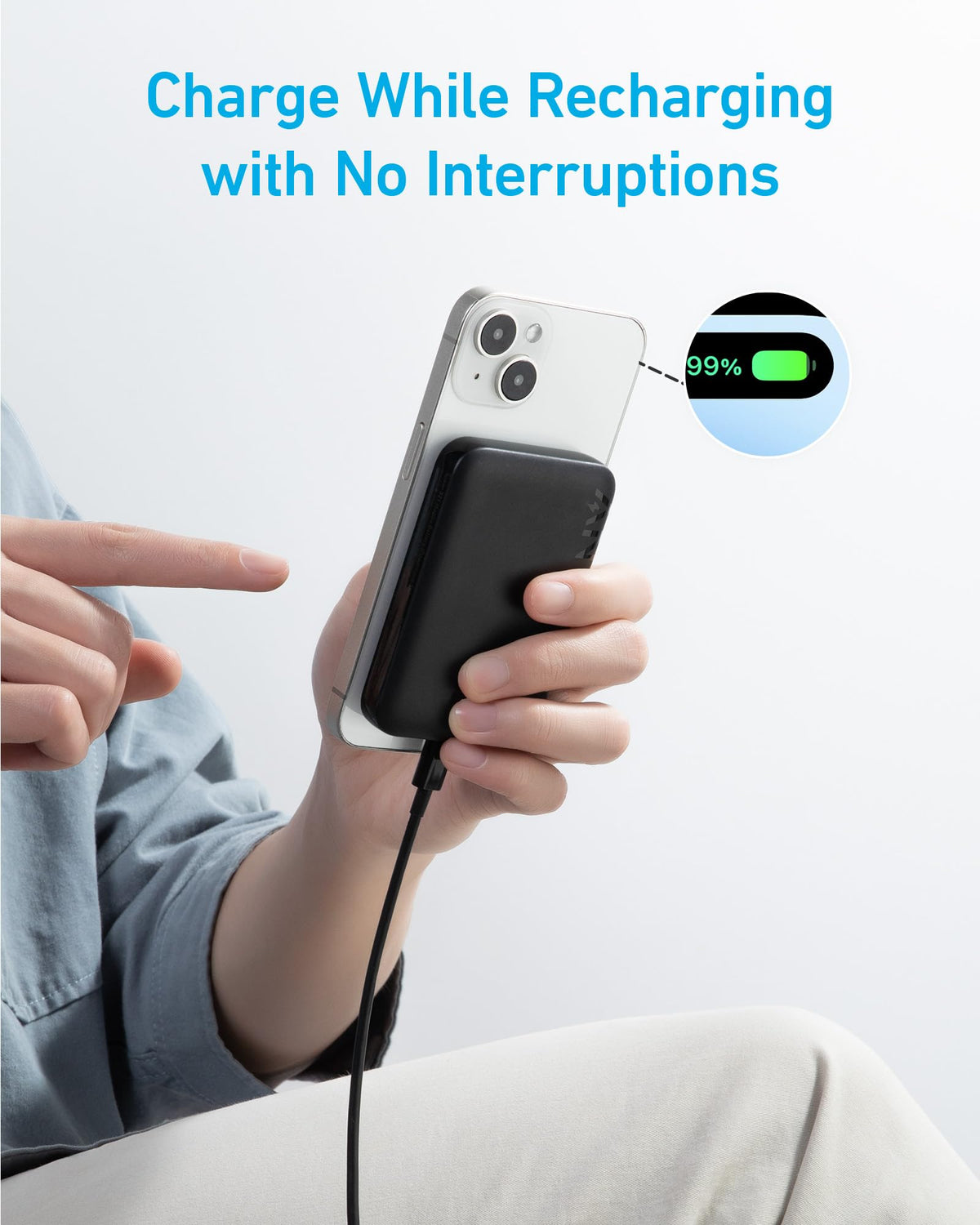 Anker | 321 MagGo Battery | PowerCore Magnetic 5K