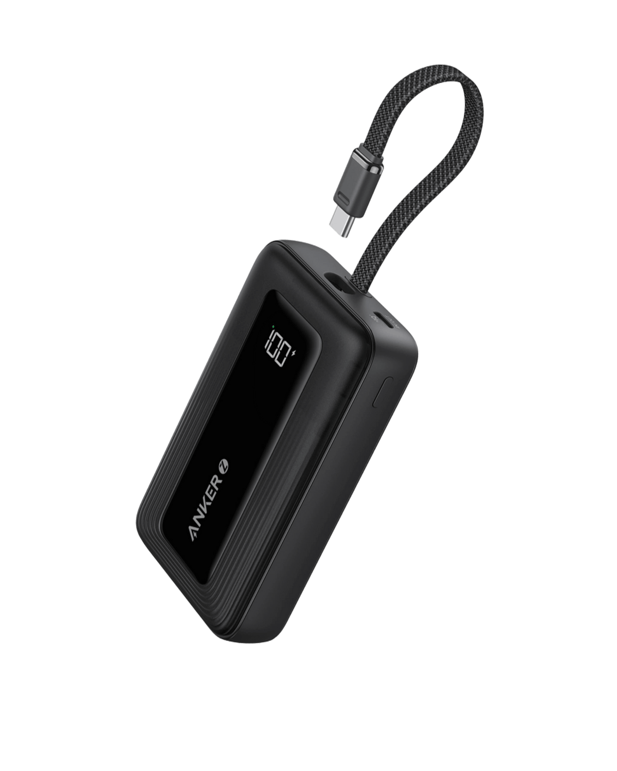 Anker Zolo Power Bank, 10K, 30W, Built-In USB-C Cable