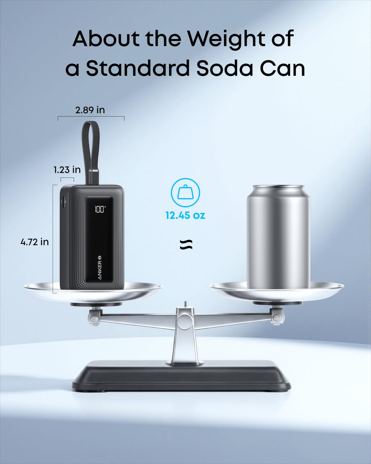 Anker | Zolo Power Bank | 10K, 30W, Built-In USB-C Cable