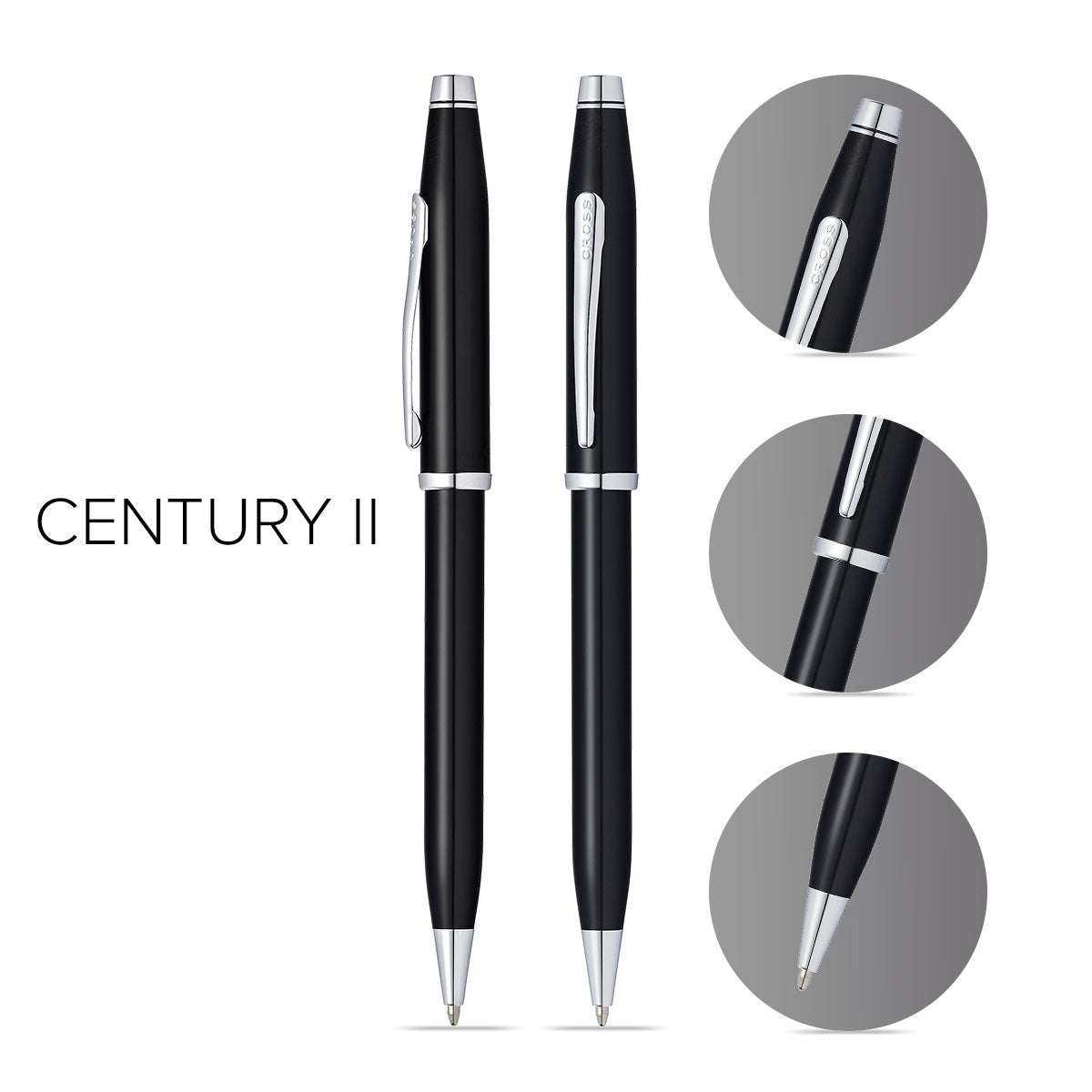 Cross | Century II Ballpoint Pen | Black Lacquer