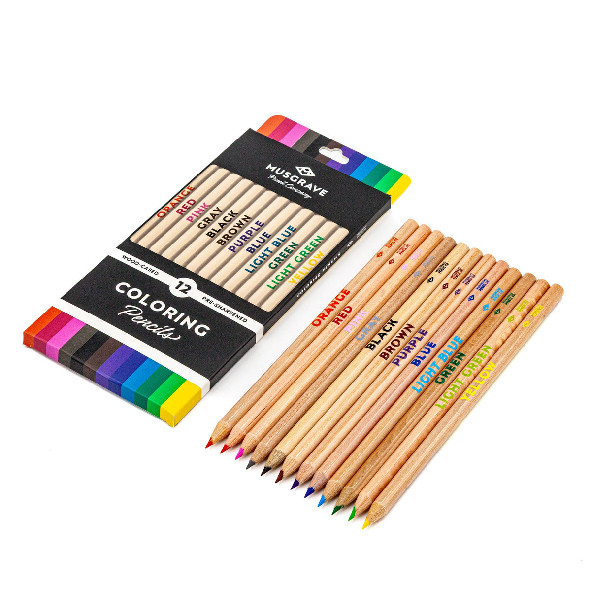 Musgrave Coloring Pencils, 12 Colors